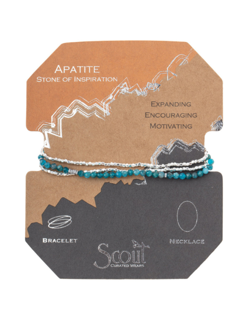 Scout Delicate Stone Wrap Bracelet - Apatite/Silver by Scout