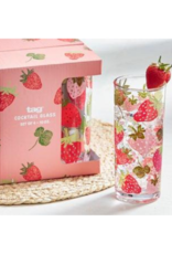 Strawberries Drinking Glass