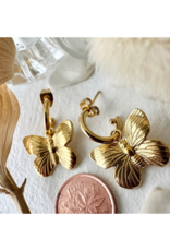 Pika & Bear Yumi Butterfly Drop Earrings in Gold by Pika & Bear