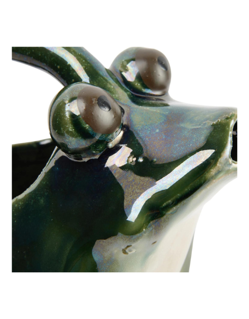 Creative Co-Op Frog Stoneware Pitcher