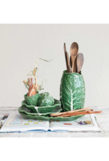 Creative Co-Op Stoneware Cabbage Plate