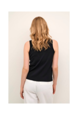 Cream Maro Knit Top in Pitch Black by Cream