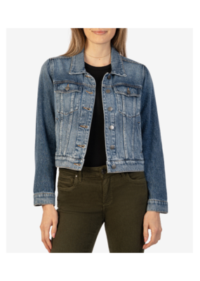 Kut from the Kloth Julia Denim Jacket in Capitalized Wash by Kut from the Kloth