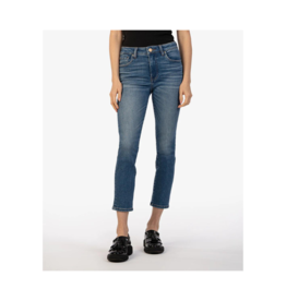 Kut from the Kloth Catherine High Rise Crop Straight Leg in New Wash by Kut from the Kloth