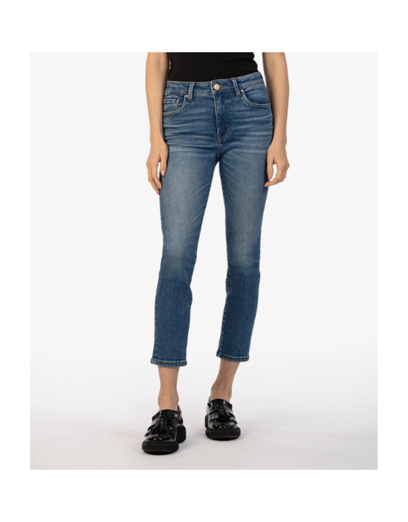 Kut from the Kloth Catherine High Rise Crop Straight Leg in New Wash by Kut from the Kloth
