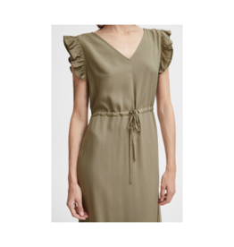 b.young Joella Frill Dress in Aloe by b.young