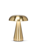 Metallic Mushroom LED Light in Gold