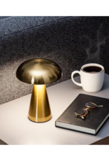 Metallic Mushroom LED Light in Gold