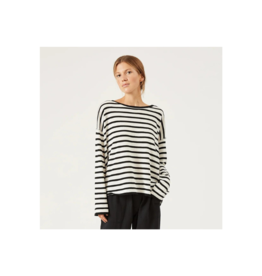 naif Freddie Sweater in Black & Ivory by naïf