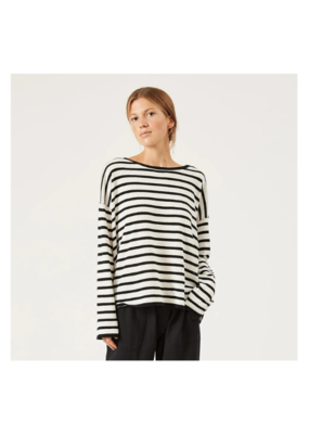 naif Freddie Sweater in Black & Ivory by naïf