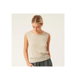 naif Jenny Knit Tank in Taupe by naïf