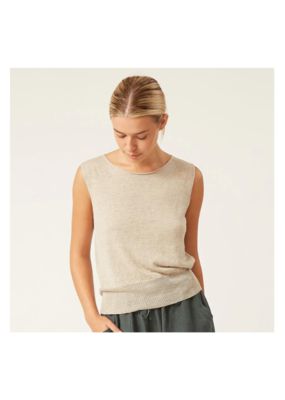 naif Jenny Knit Tank in Taupe by naïf