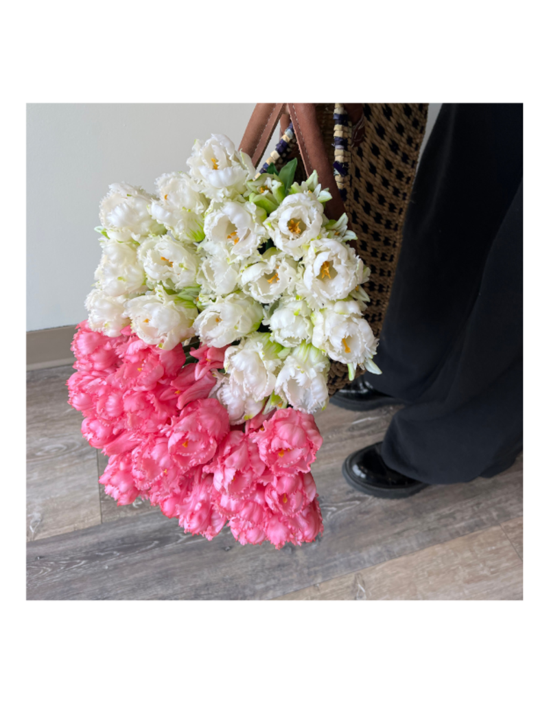 Light Pink Parrot Tulip Bundle 20"