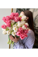 Light Pink Parrot Tulip Bundle 20"