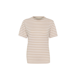 InWear Grith Tee in Clay & White by InWear