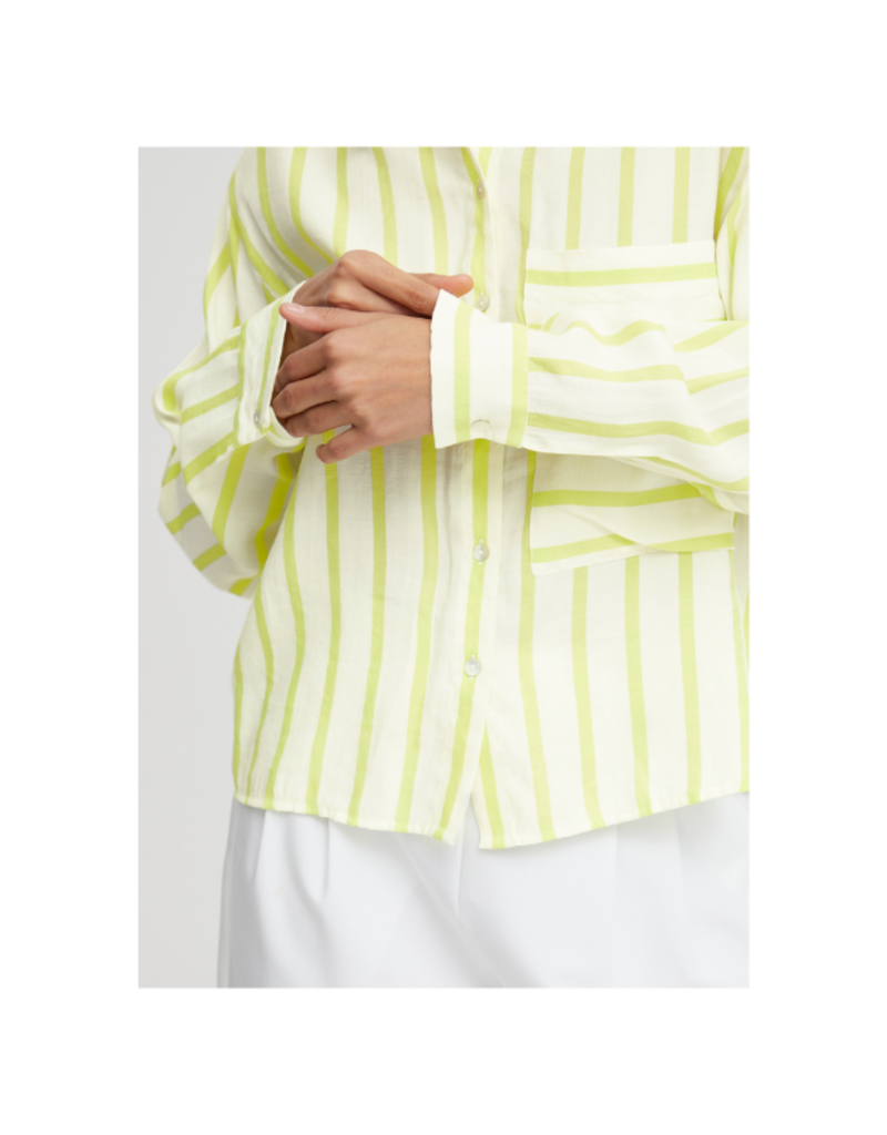 b.young Funda Long Sleeve in Sunny Lime Mix by b.young