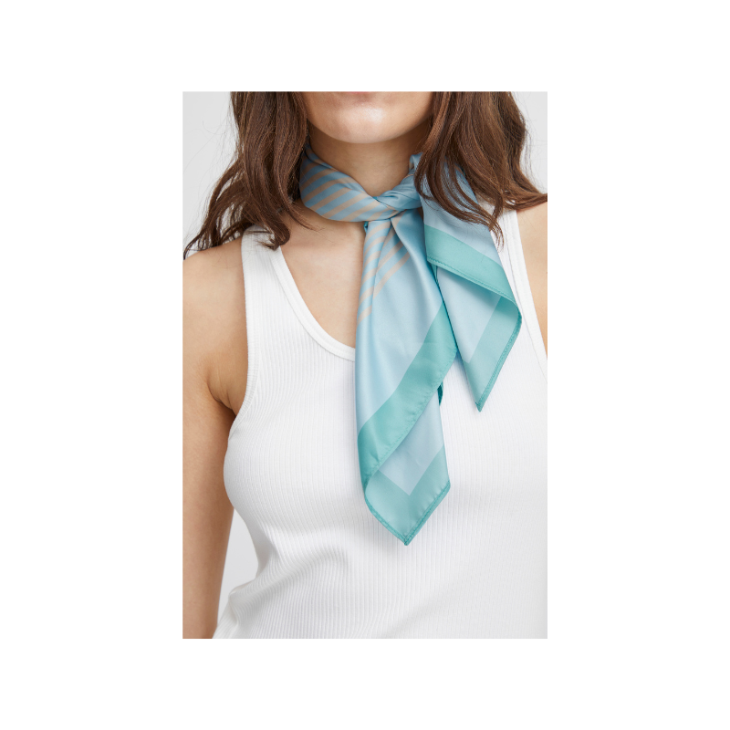 美品argue SQUARE WOOL GAUZE STOLE argue SQUARE WOOL GAUZE STOLE ストールベージュ