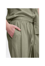 ICHI Lino Flared Pant in Vetiver by ICHI