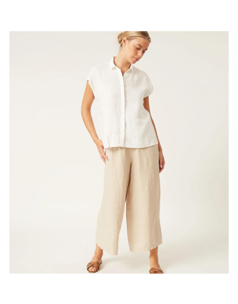 naif Dolores Linen Top in White by naïf