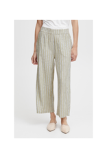 b.young Falakka Crop Pant in Tea Striped Mix by b.young