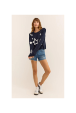 z supply Seeing Stars Sweater in Captain Navy by Z Supply