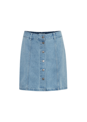 b.young Kristy Skirt in Light Blue Denim by b.young