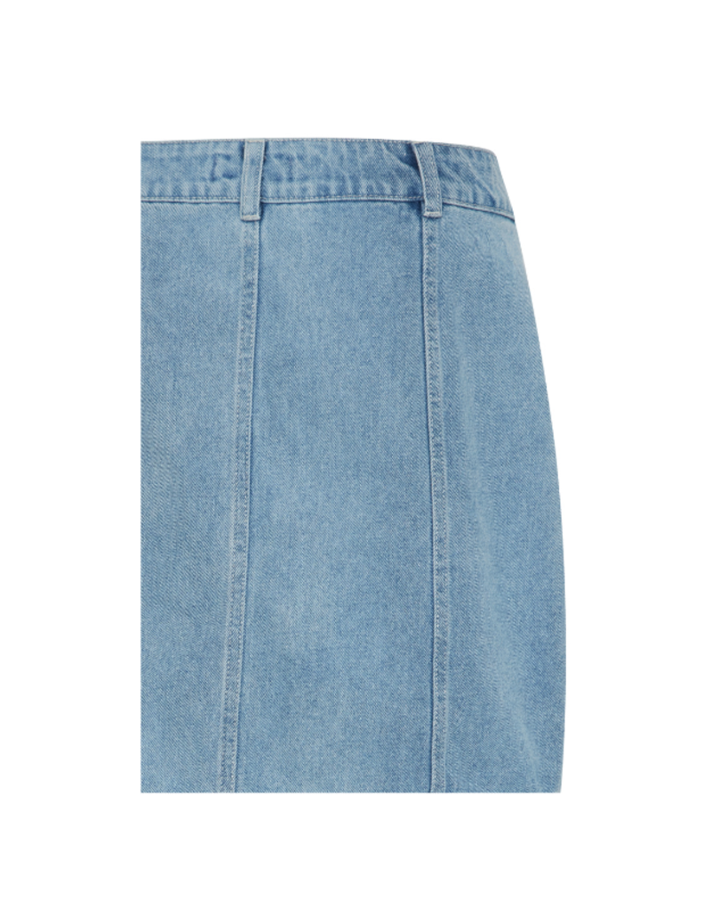 b.young Kristy Skirt in Light Blue Denim by b.young