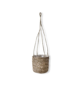 Seagrass Hanging Planter Natural