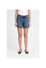 ICHI Aveny Shorts in Medium Blue Stone by ICHI