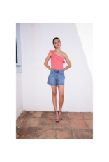 ICHI Aveny Shorts in Medium Blue Stone by ICHI