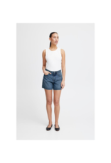 ICHI Aveny Shorts in Medium Blue Stone by ICHI