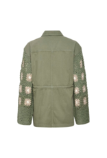 Cream Antonia Jacket in Oil Green by Cream