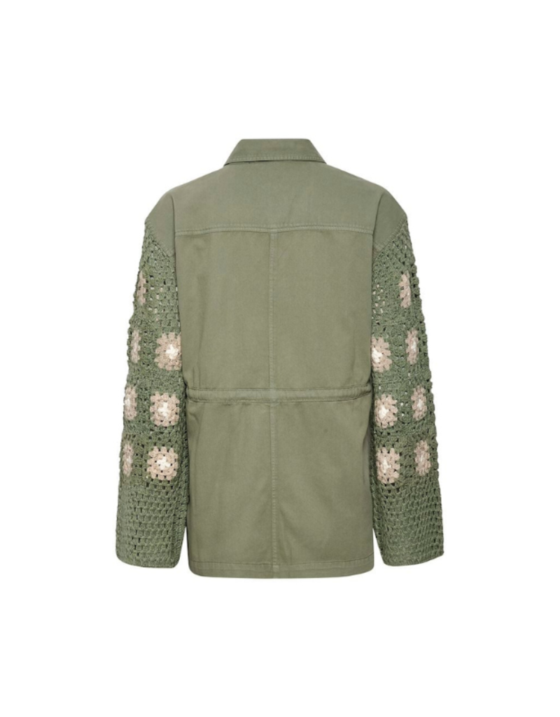 Cream Antonia Jacket in Oil Green by Cream