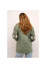 Cream Antonia Jacket in Oil Green by Cream