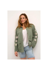Cream Antonia Jacket in Oil Green by Cream