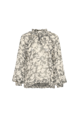 Part Two Joanna Blouse in Black Stitch Leaf by Part Two
