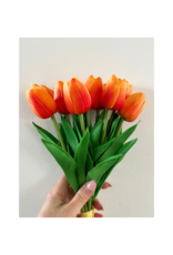 13" Tulip Bouquet in Orange