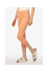Kut from the Kloth Amy Crop Roll Up Fray in Cantaloupe by Kut from the Kloth