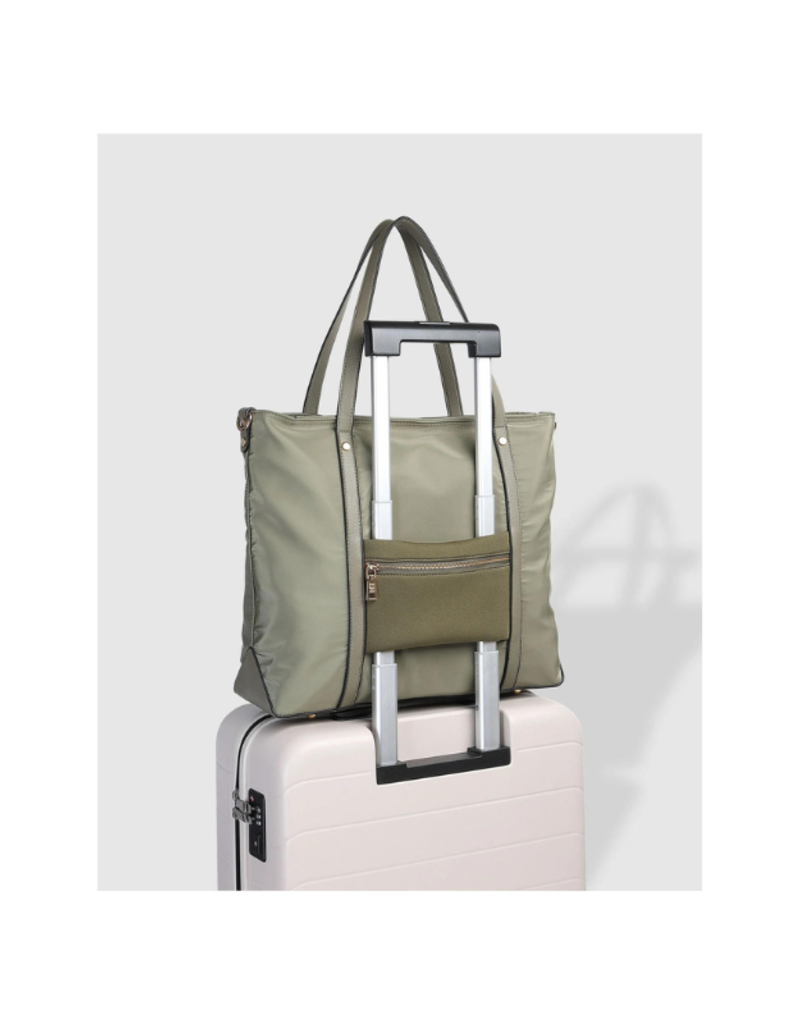 Louenhide Nora Nylon Travel Tote in Khaki by Louenhide