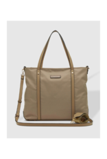 Louenhide Nora Nylon Travel Tote in Beige by Louenhide