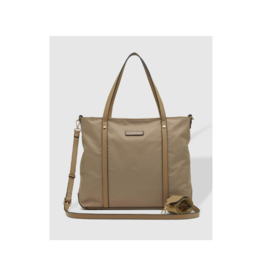Louenhide Nora Nylon Travel Tote in Beige by Louenhide