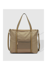 Louenhide Nora Nylon Travel Tote in Beige by Louenhide