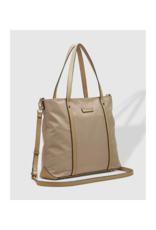 Louenhide Nora Nylon Travel Tote in Beige by Louenhide