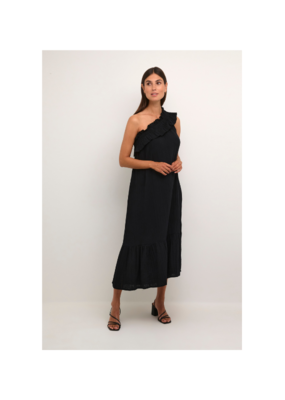 Culture Elina One Shoulder Dress in Black by Culture