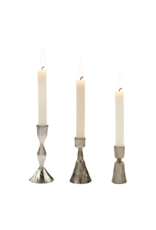 Indaba Trading Zora Forged Candlestick Antique Silver