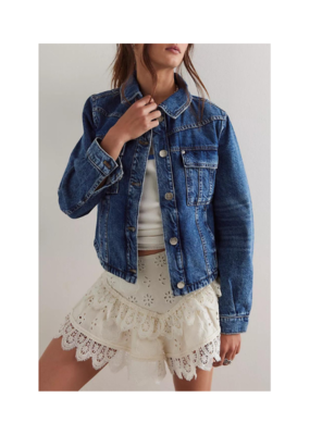 Free People Jade Denim Jacket in High Dive by Free People