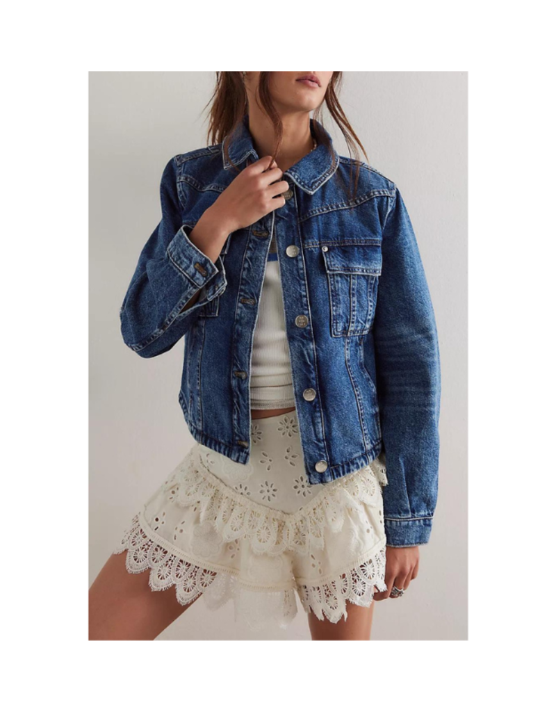 Free People Jade Denim Jacket in High Dive by Free People