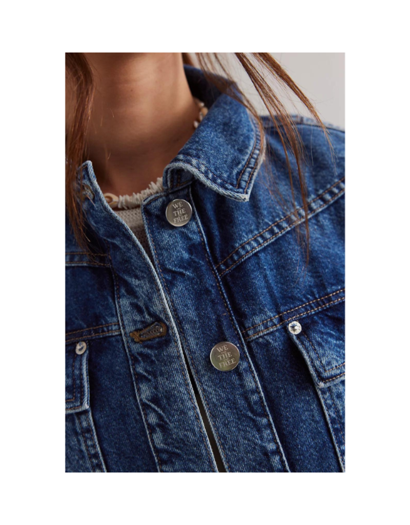 Free People Jade Denim Jacket in High Dive by Free People
