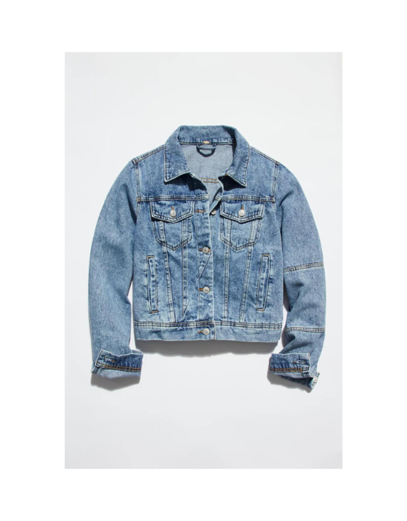 Free People Rumors Denim Jacket in Light Indigo by Free People