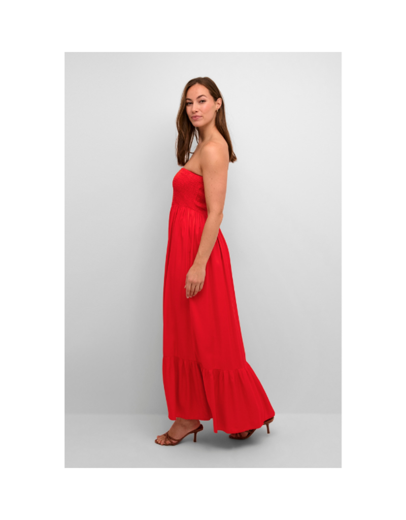 Annelene Dress in Fiery Red by Culture